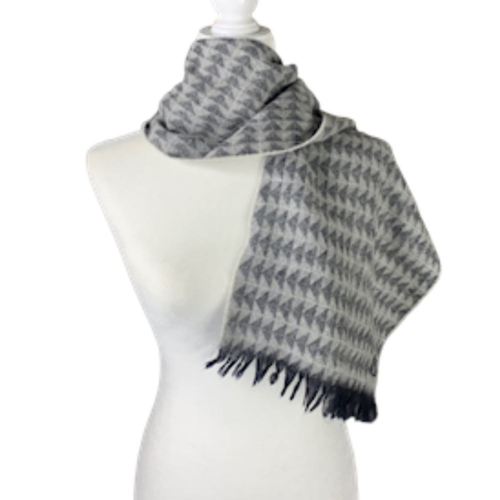 Lambswool Scarf Lightweight Fall Chevron